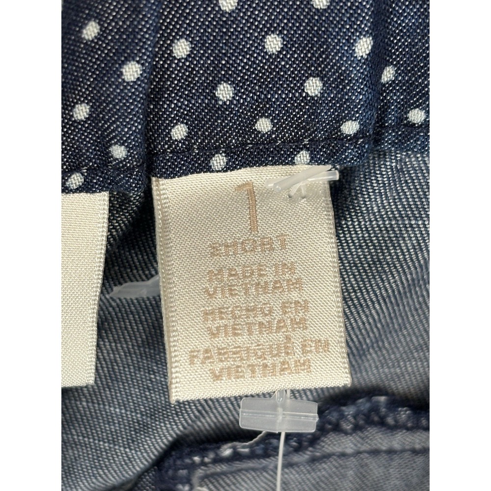 Chico's Women's Bermuda Shorts Sz Medium Short Blue Polka Dot‎ Ultimate Fit - Picture 10 of 10